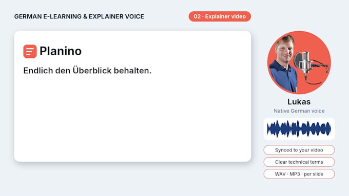 be your german e learning and explainer video voice over
