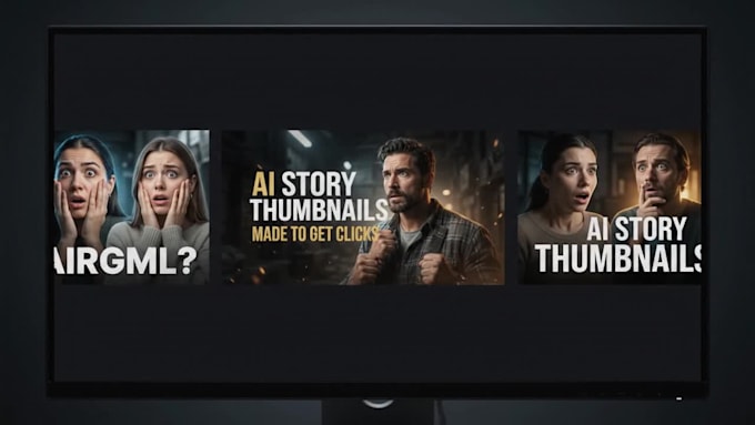 design ai youtube thumbnail faceless storytelling channels