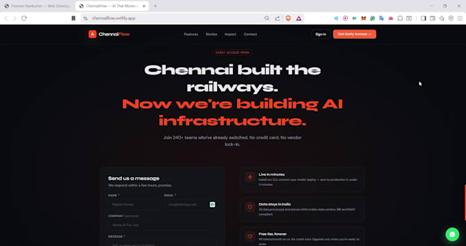 build a modern responsive ai powered landing page in 48 hours