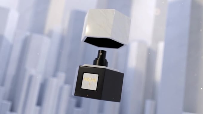 create luxury 3d perfume bottle animation and cgi product video