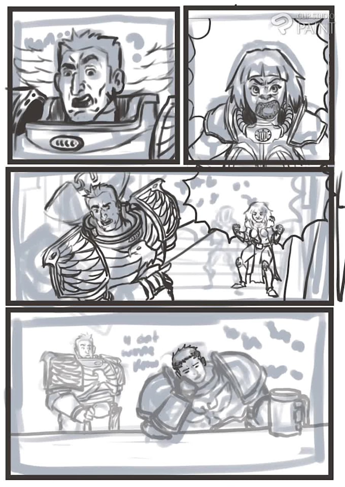 warhammer40k comic and art