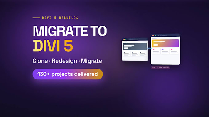 clone, copy or redesign any website using divi 5 theme