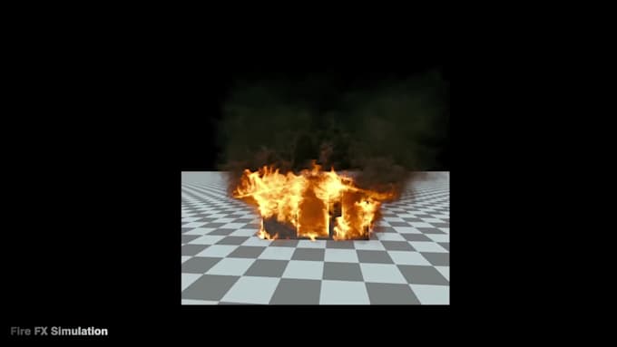 do vfx explosion and fire effect for your shots