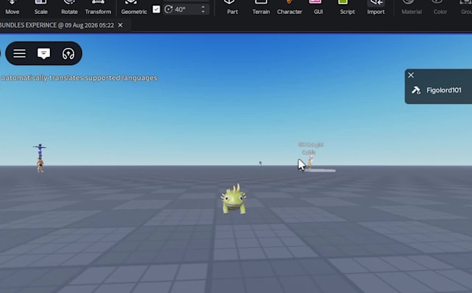 create roblox in game characters, pets, custom avatar, ugc bundle