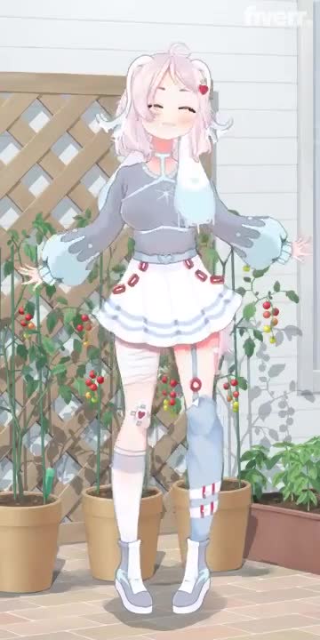 create a custom live2d vtuber character, twitch avatar, and stream assets