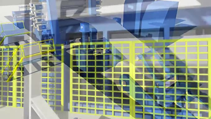 create 3d industrial animation, machine operation, equipment demo training video