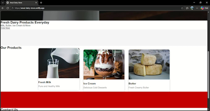 create a modern website for cafe or small business