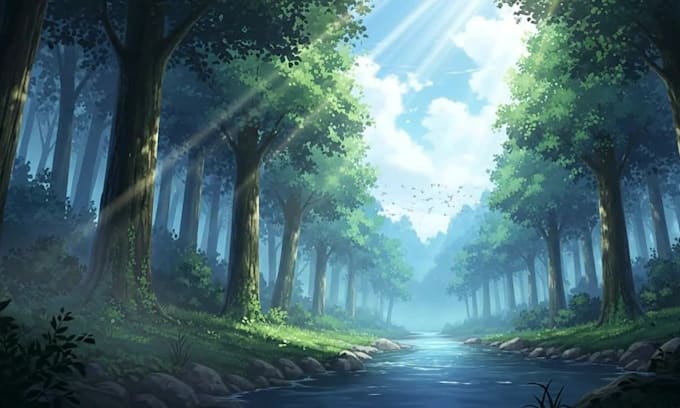 create aesthetic lofi animated background loop with cozy anime scene animated bg