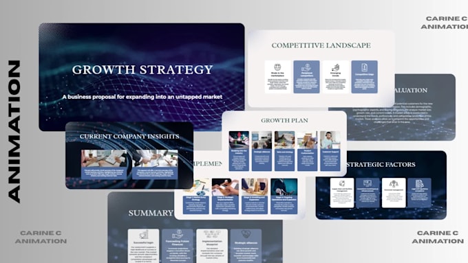 design professional animated canva or powerpoint slides for your business
