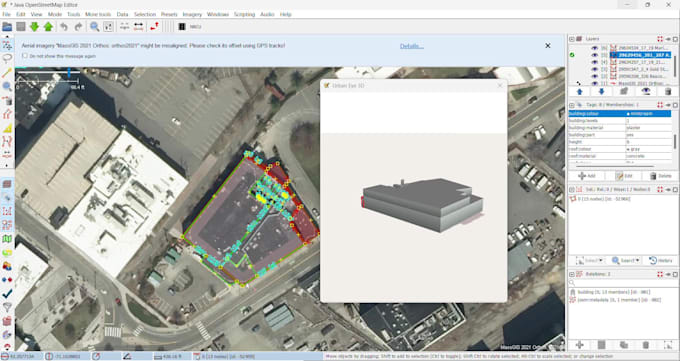 create 3d building in josm