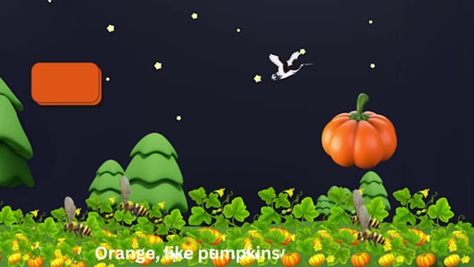 create  2d animation kid song or learning videos