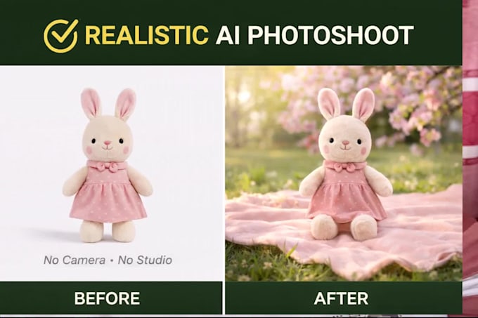 create realistic ai photoshoot images