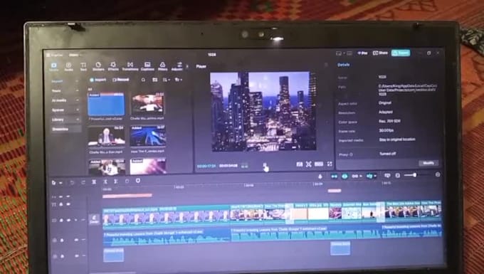 do video editing in capcut , youtube video editing,
