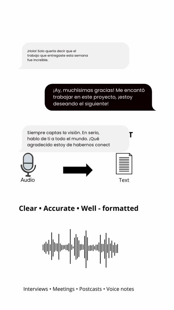 transcribe audio and video to text