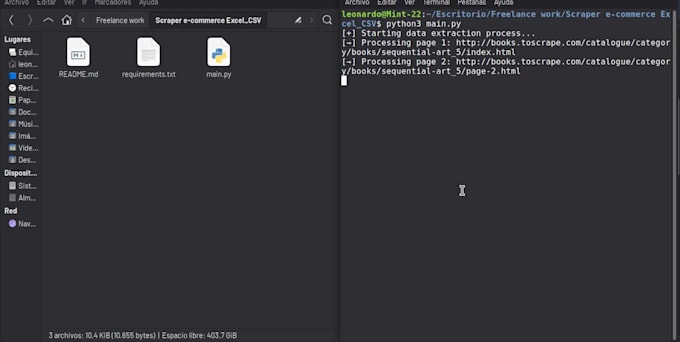 scrape websites and deliver clean excel or CSV data