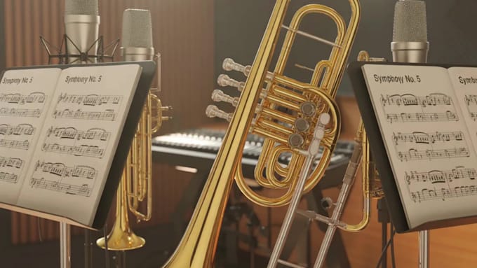 record pro trumpet, trombone or brass section