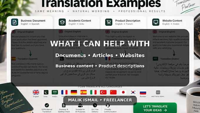 provide professional document conversion, translation and editing