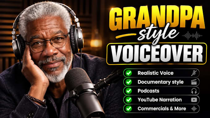 make a professional deep style voiceover and narration
