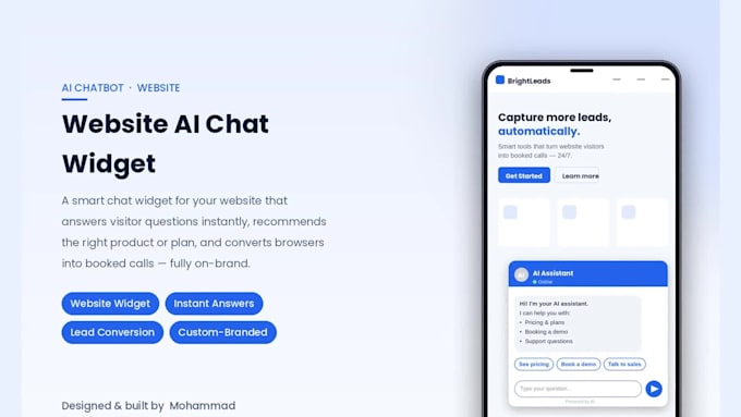 build an ai chatbot for whatsapp, website and instagram