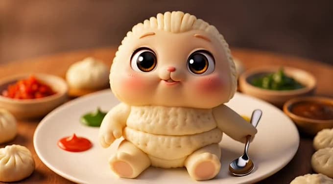 create funny 3d food animation for youtube shorts