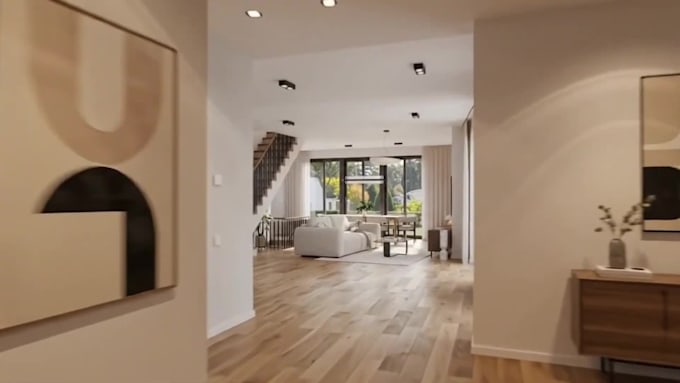 create cinematic ai architectural visualization and 3d render