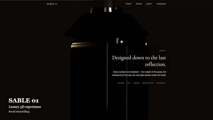 create an interactive 3d website with three js
