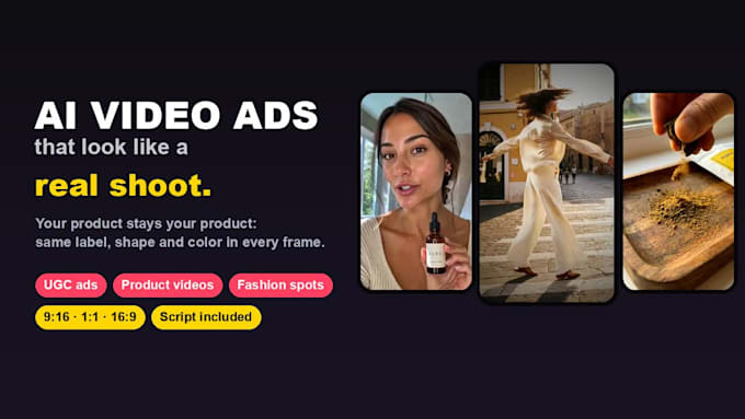 create ai ugc and cinematic video ads for your product