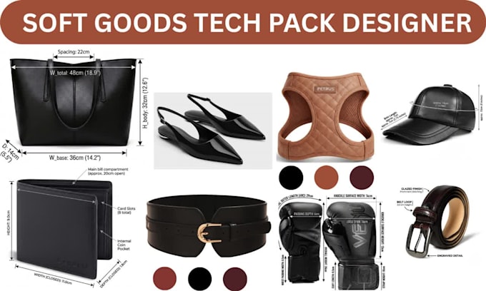design backpack tech pack soft goods belt tech pack and wallet