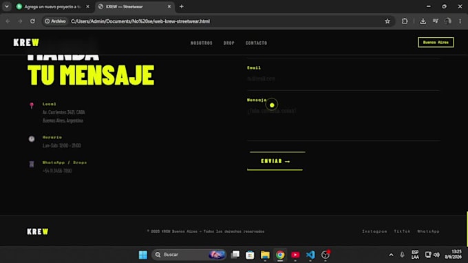 design and develop a modern responsive landing page or website