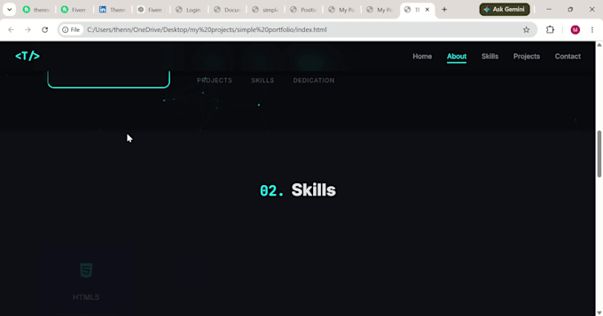 create clean and modern website design