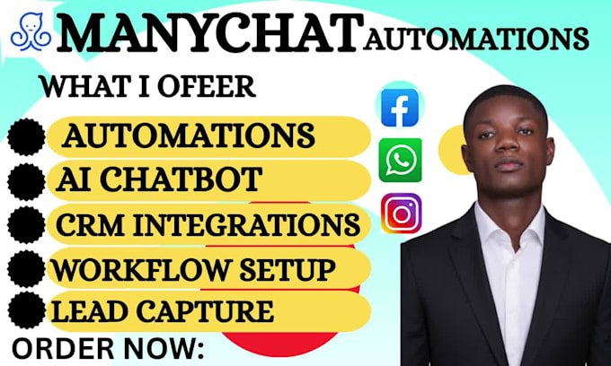 build manychat automation manychat instagram whatsapp ai chatbot manychat