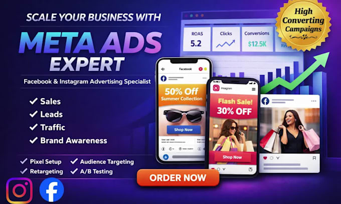 be your certified meta ads manager in facebook, instagram, twitter