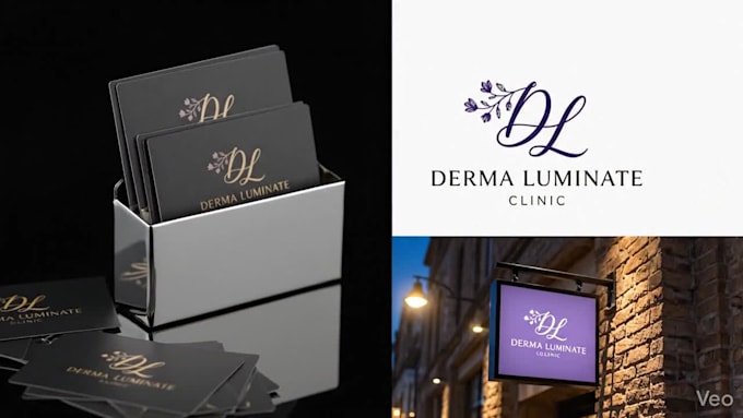 modern logo with jpg mockup ai generated design