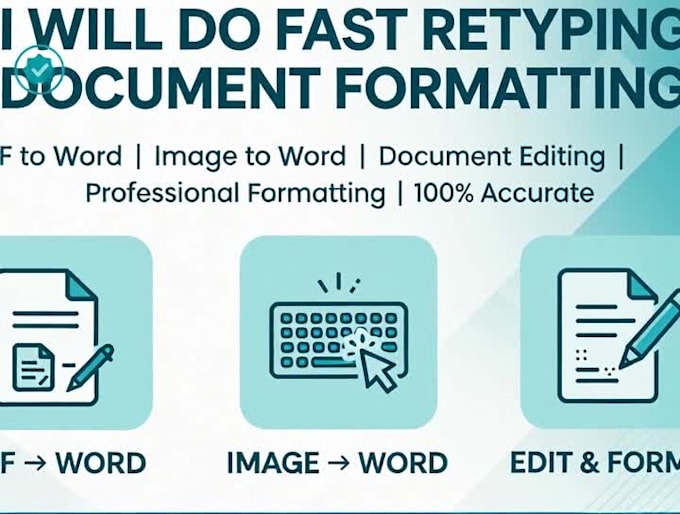 do fast retyping and document formatting