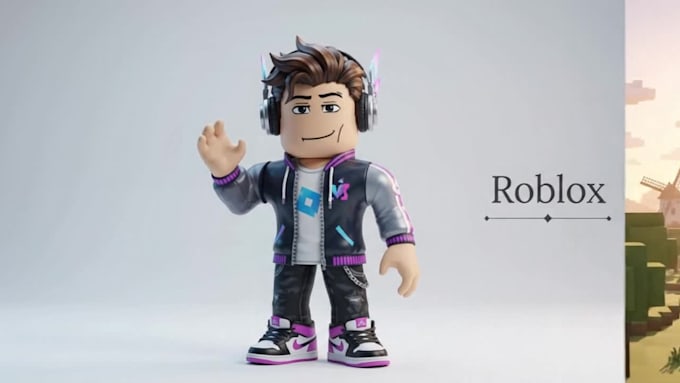 do minecraft blockbench model, roblox character design, lowpoly pixel art