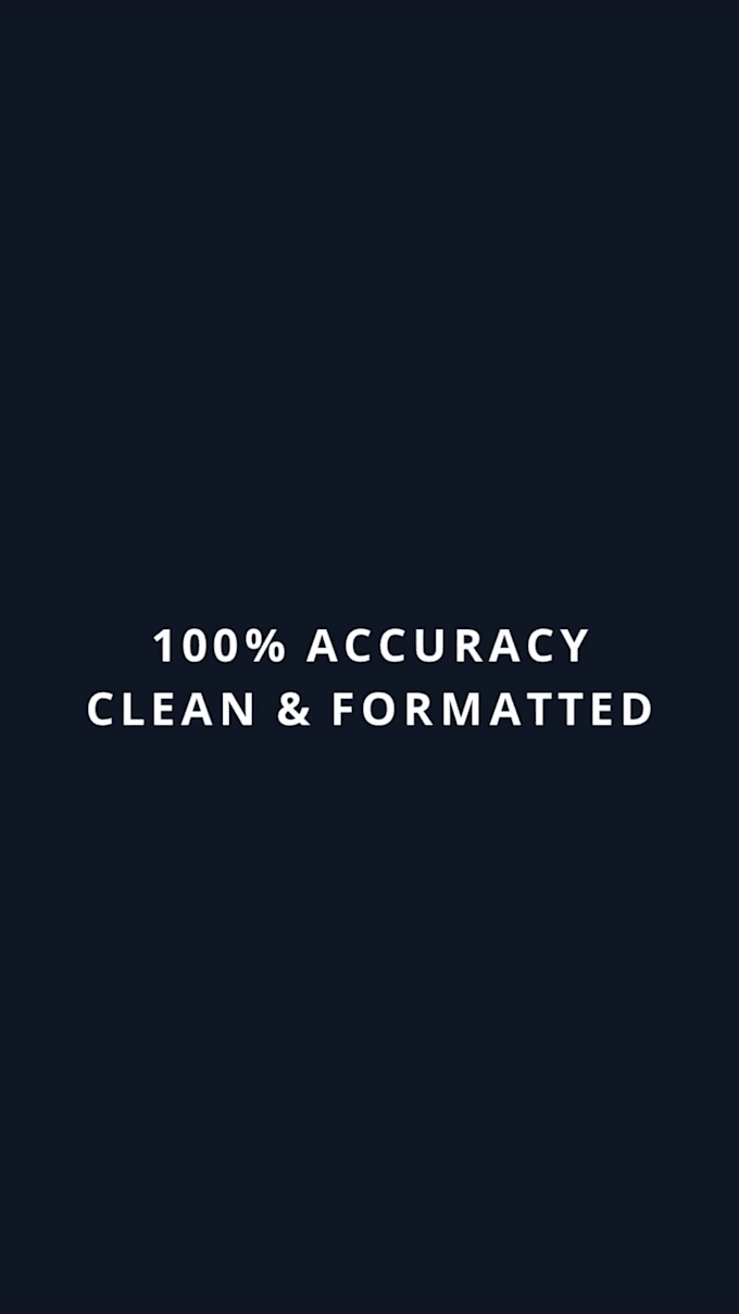 transcribe audio or video into accurate, clean, and well formatted text
