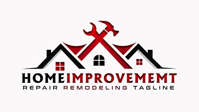 do roofing, remodeling, construction, property and handyman logo