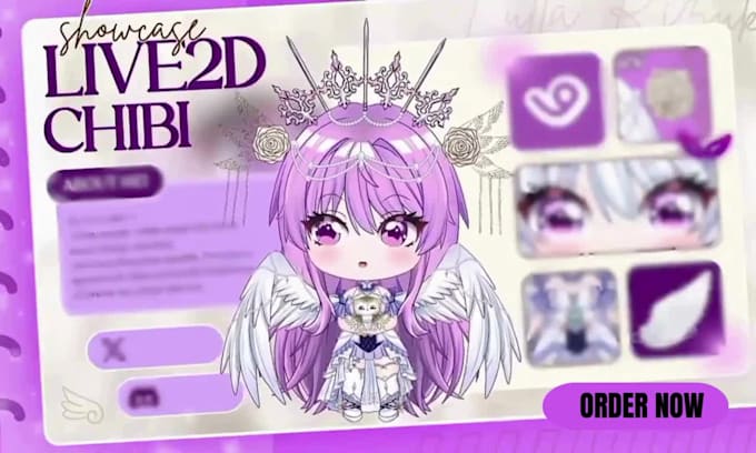 design and rig cute chibi vtuber model, anime vtuber commission for streaming