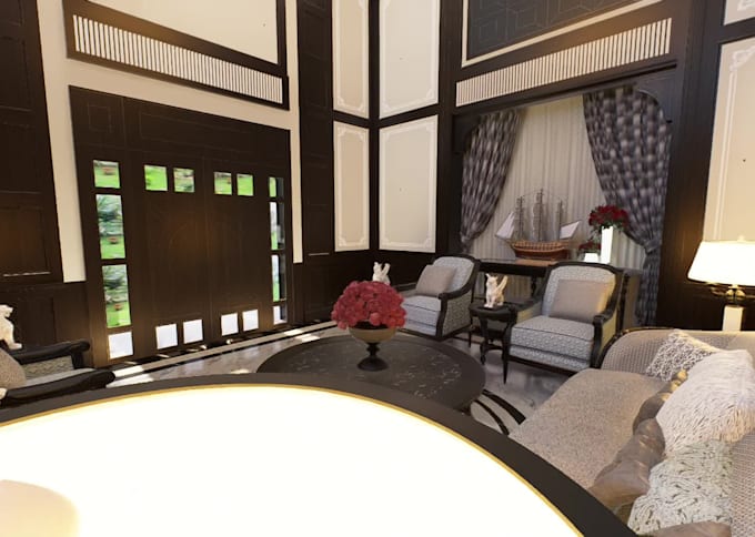 create stunning interior design and 3d rendering