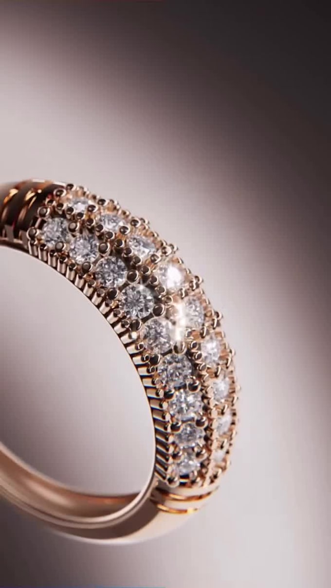 create luxury 3d jewelry animation video