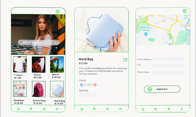 design modern app UI UX in figma