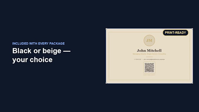 create a digital vcard business card website with qr code