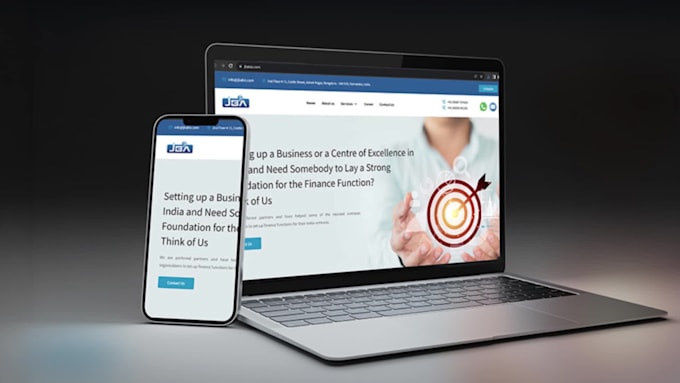 design and develop an informative static business website