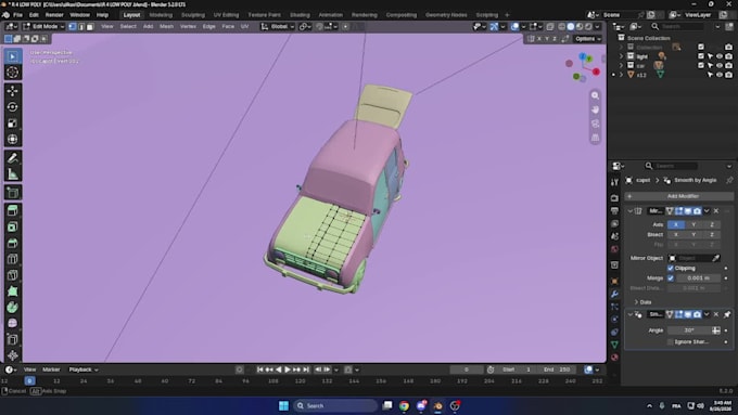 create low poly game props and environment assets