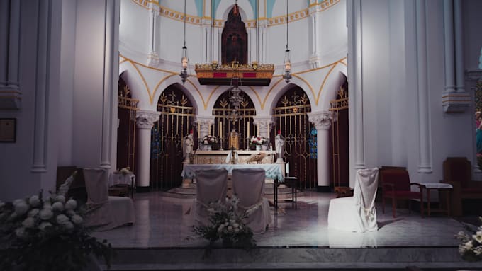 film a cinematic wedding highlight video