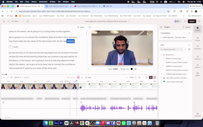 edit your podcast on descript