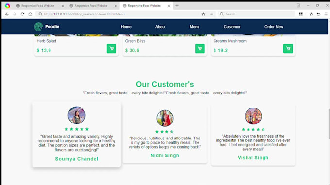 create responsive HTML,CSS landing pages