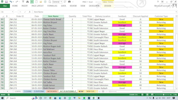 do professional excel data cleaning and formatting