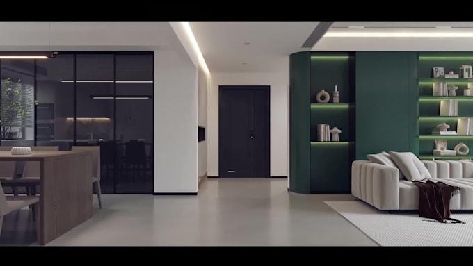 do modern 3d interior design and exterior design