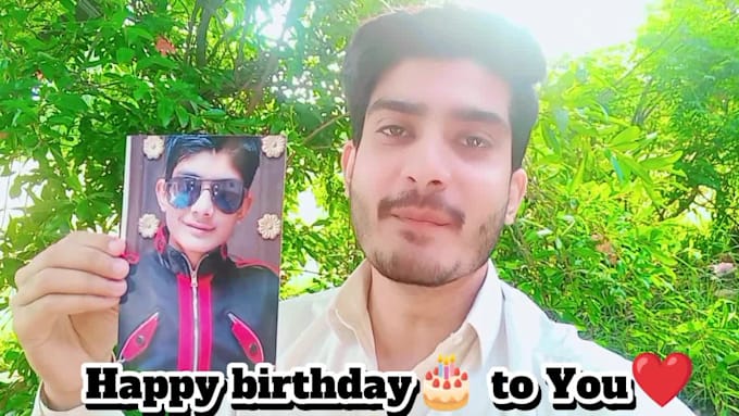 make happy birthday wish video for you